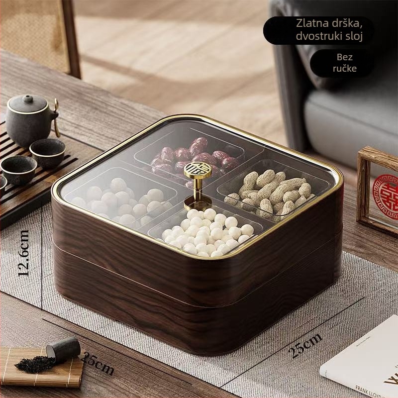 Shengshi plastična posuda za sušeno voće i kutija za pohranu s poklopcem, jednostavan stil