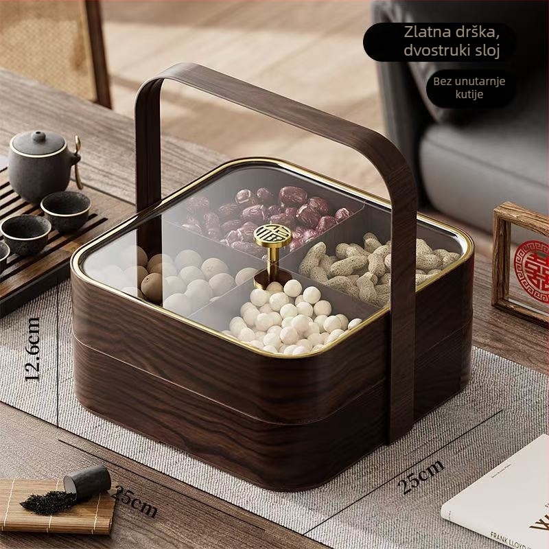 Shengshi plastična posuda za sušeno voće i kutija za pohranu s poklopcem, jednostavan stil