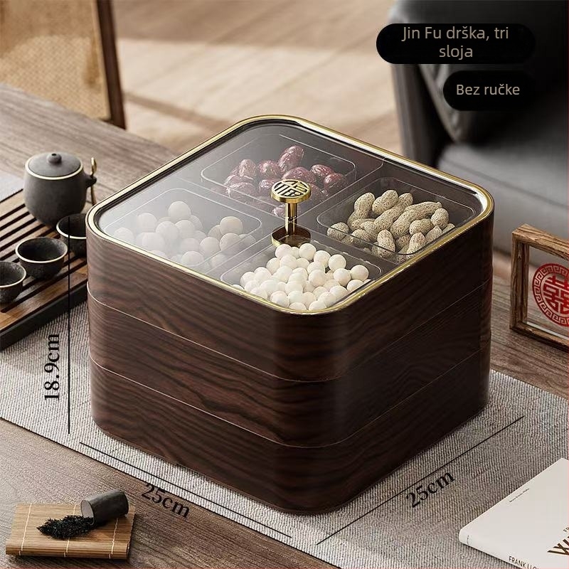 Shengshi plastična posuda za sušeno voće i kutija za pohranu s poklopcem, jednostavan stil