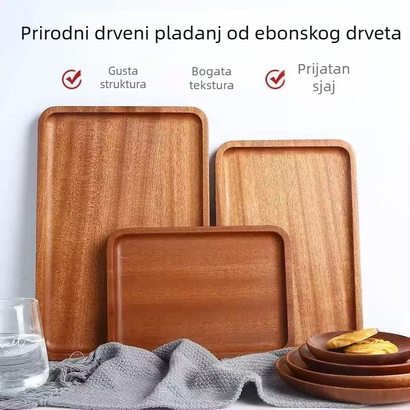 Pladanj od masivnog drveta, premaz ulja, jednostavan uzorak, mogućnost tiskanja logotipa, mogućnost prilagodbe