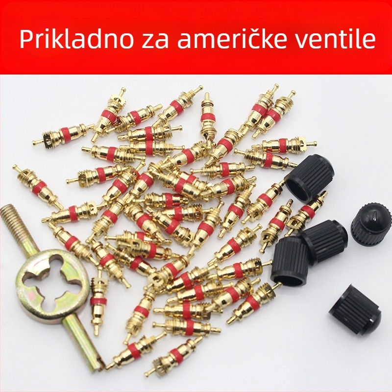 Tubeless ventil s bakrenim jezgrom, velika šuplja jezgra, talijanski navoj, opće namjene