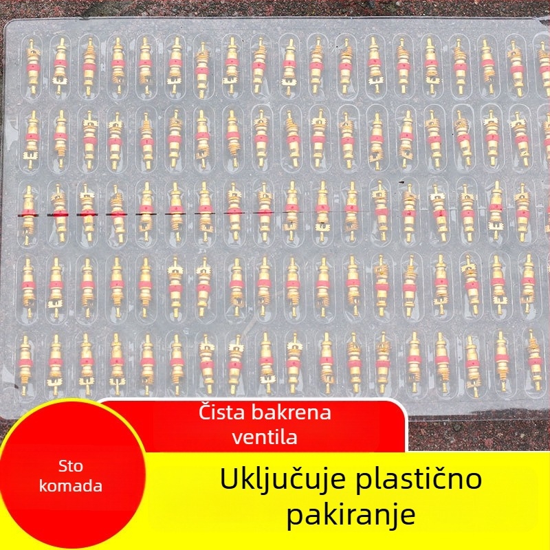 Tubeless ventil s bakrenim jezgrom, velika šuplja jezgra, talijanski navoj, opće namjene