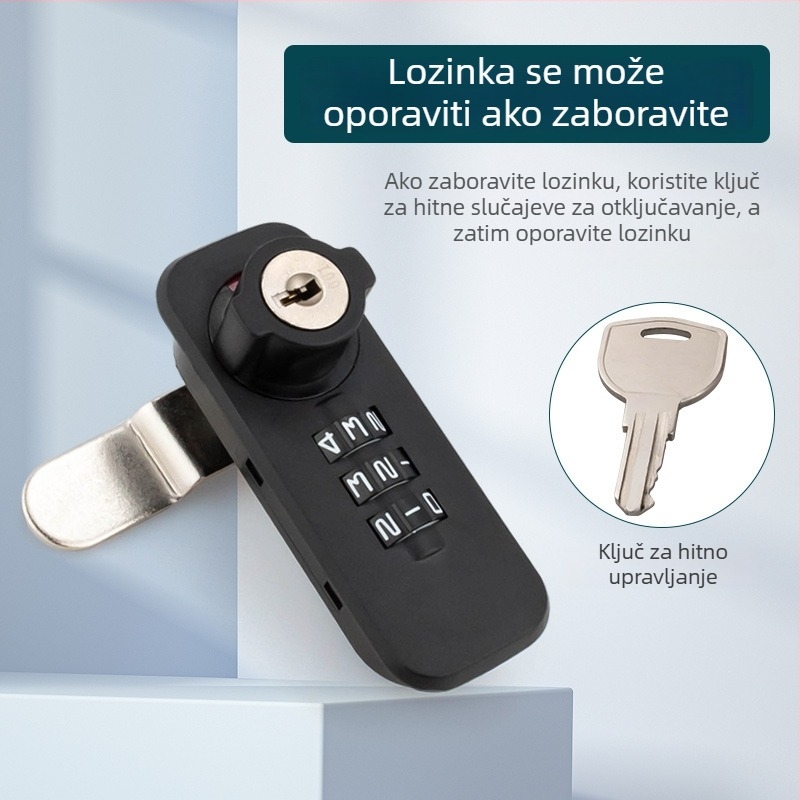 Uredska arhivska ormarić s brojčanom kombinacijom i trostrukim interlock mehanizmom, tip numerički, model 666061-11, materijal: cinkova legura + ABS