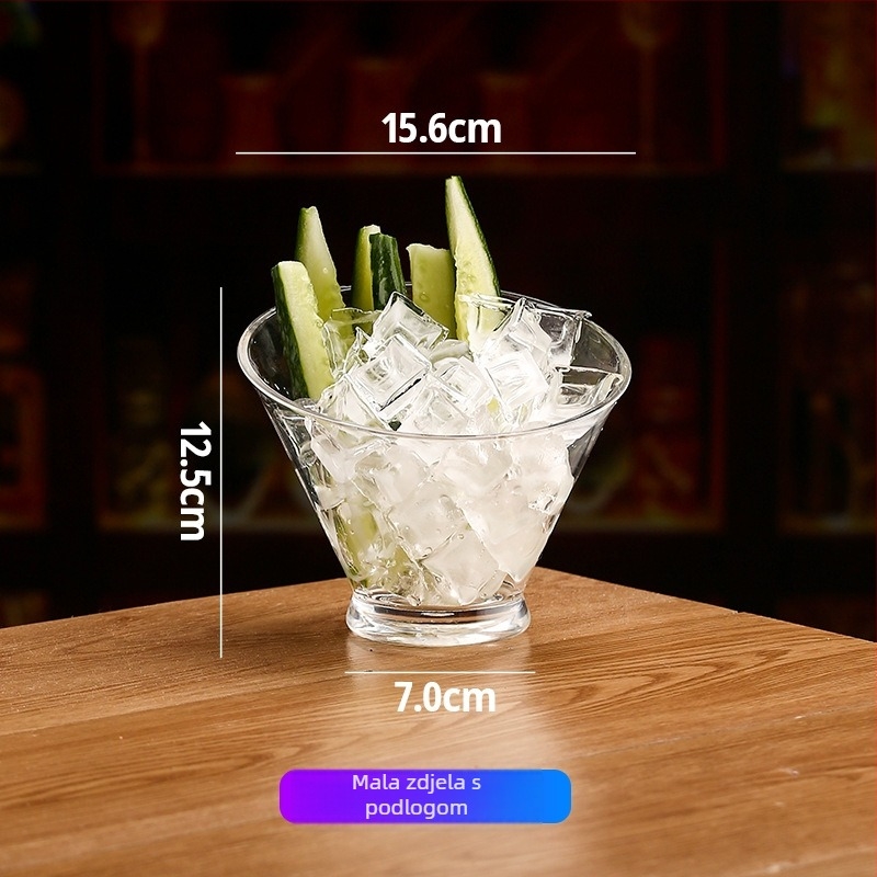 Plastična pladnja za voće u japanskom stilu sa dijagonalnim rubom, jednostavan stil