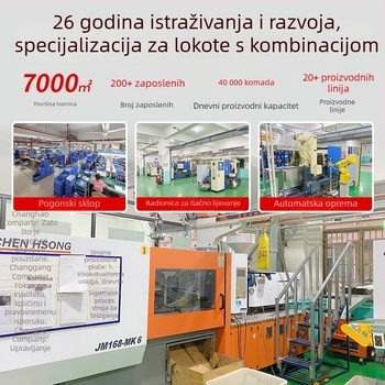 Kutija za ključeve od cijelog metala s mehaničkim zaključavanjem, dizajn mačjeg oka, za dekoraciju smještajnih objekata