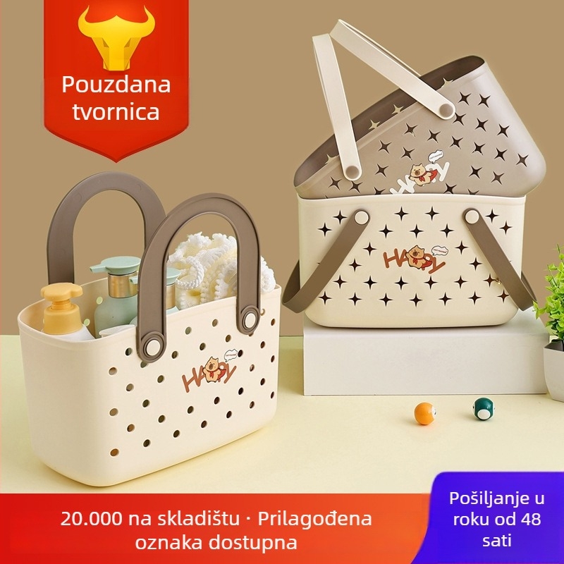 Plastična kupaonska košara za skladištenje, odvodiva i prijenosna, modeli 9910/9911/9920/9921