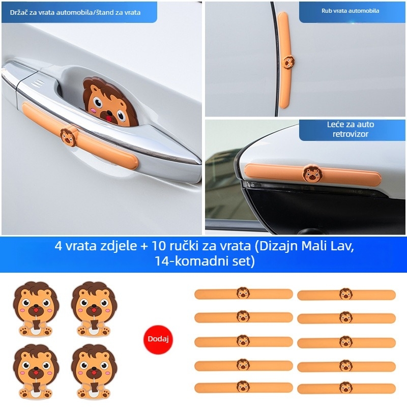 PVC zaštitna traka protiv sudara za područje vrata automobila, univerzalni model, prilagođena obrada