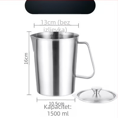 Huisheng 304 nehrđajući čelik – mjerna čašica s ljestvicom za kuhinju i mjerna žlica