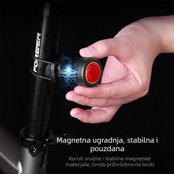 Zadnja svjetiljka za bicikl s inteligentnim senzorom kočnice za MTB i cestovne bicikle, svjetlo s dugim vijekom trajanja (Brand: Jiu Yue/yuuisd; Prilagodba: Da; Uvoz: Ne)