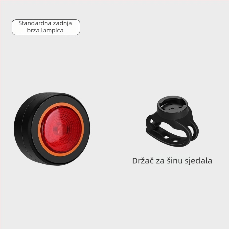 Zadnja svjetiljka za bicikl s inteligentnim senzorom kočnice za MTB i cestovne bicikle, svjetlo s dugim vijekom trajanja (Brand: Jiu Yue/yuuisd; Prilagodba: Da; Uvoz: Ne)