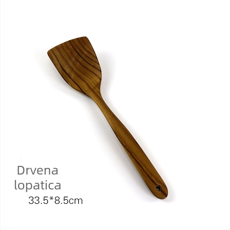 Detomade Drveni Set Kuhinjskih Alata — Set Drvenih Kuhinjskih Alata, Moderan Minimalistički Stil