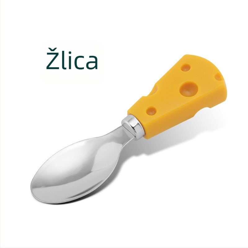 Dječji set pribora od nehrđajućeg čelika 420, za djecu, nož za sir i džem, polirani završetak, ispis logotipa, prilagodba