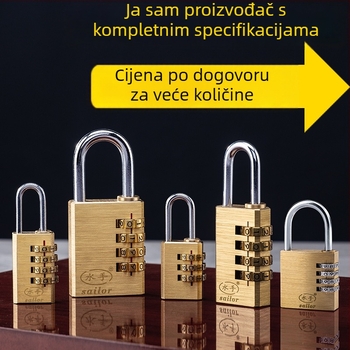 4-znamenkasti katanac za ormariće, prtljagu i ladice – metalno tijelo, model C, debljina šipke 3 mm, razmak šipke 21.5–41.8 mm
