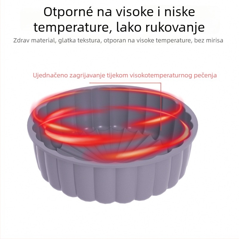 Silikonska kalupa za kolač u obliku suncokreta, okrugla, jednostavno otpuštanje