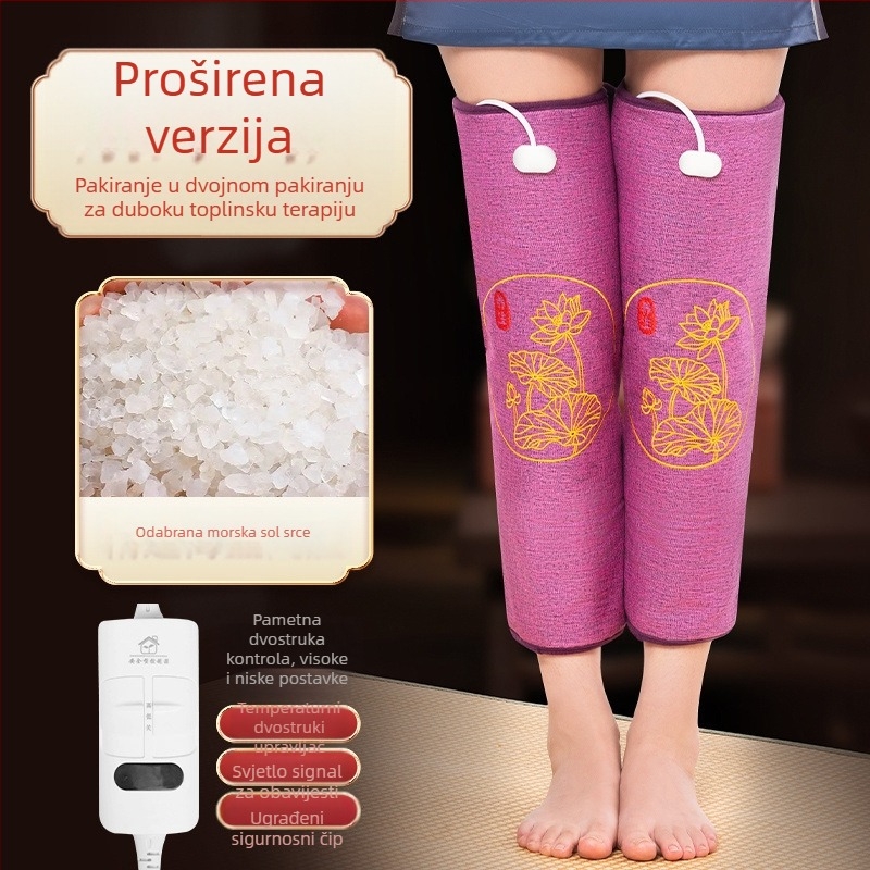 Električni grijaći koljeni jastučić sa soli i topli kompres za moksibuciju za kućnu fizioterapiju