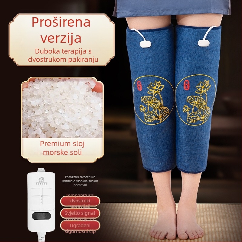 Električni grijaći koljeni jastučić sa soli i topli kompres za moksibuciju za kućnu fizioterapiju