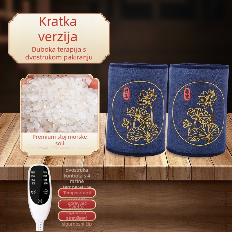 Električni grijaći koljeni jastučić sa soli i topli kompres za moksibuciju za kućnu fizioterapiju