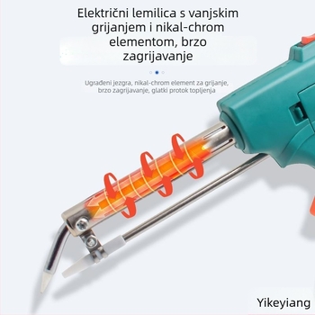 Električni lemni pištolj i lemni alat za ploče od cinka, nehrđajućeg čelika i bakra – brzi alat za lemljenje