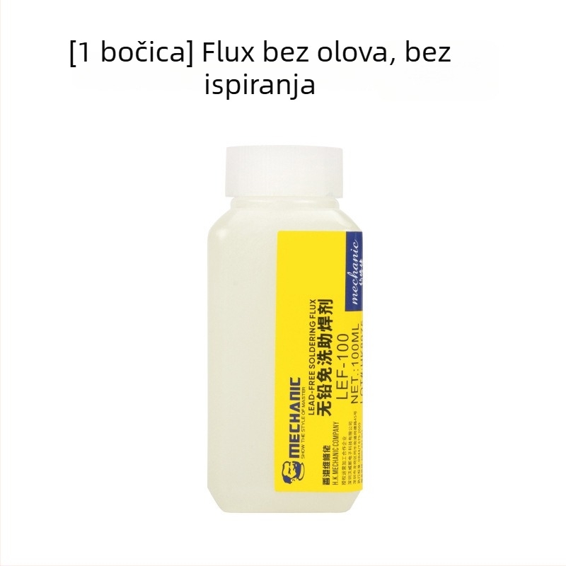 Fluks za zavarivanje od nehrđajućeg čelika, bezolovni, bez čišćenja, tekući fluks