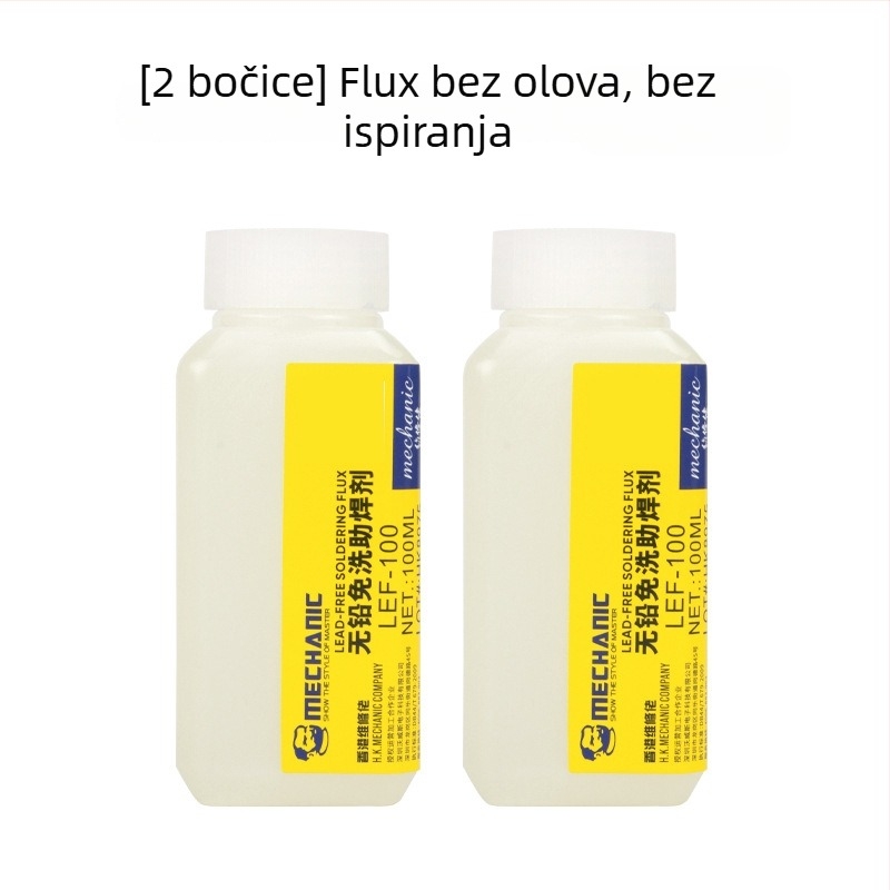 Fluks za zavarivanje od nehrđajućeg čelika, bezolovni, bez čišćenja, tekući fluks