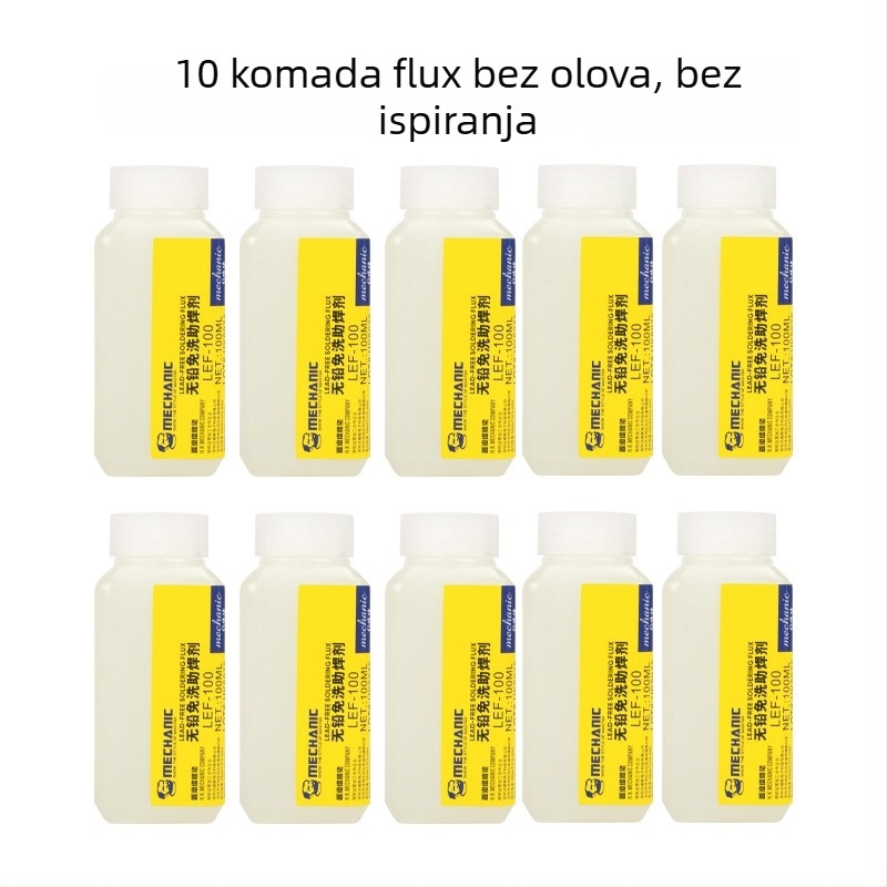 Fluks za zavarivanje od nehrđajućeg čelika, bezolovni, bez čišćenja, tekući fluks