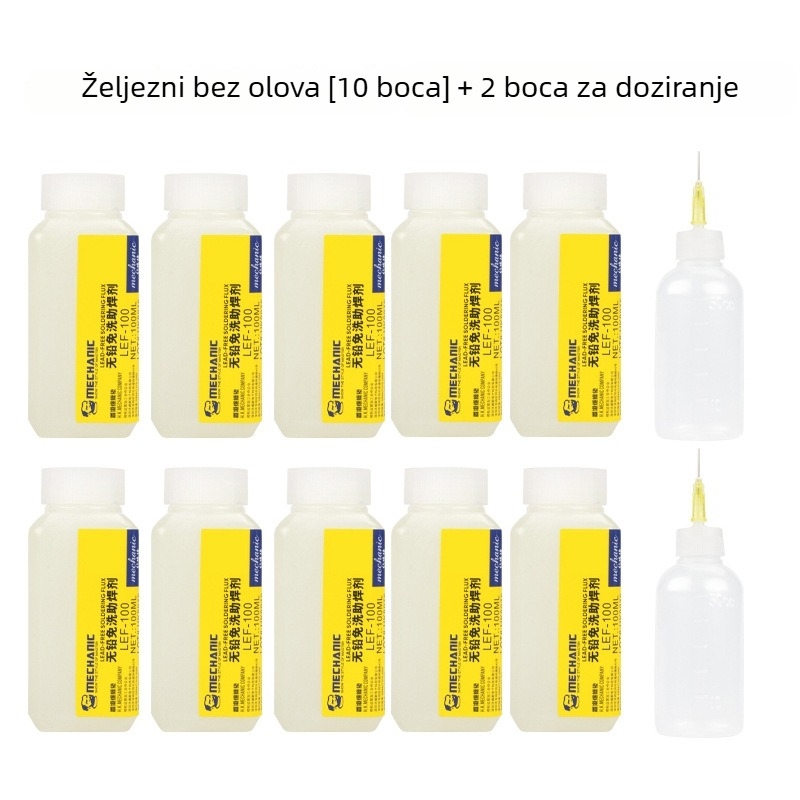 Fluks za zavarivanje od nehrđajućeg čelika, bezolovni, bez čišćenja, tekući fluks