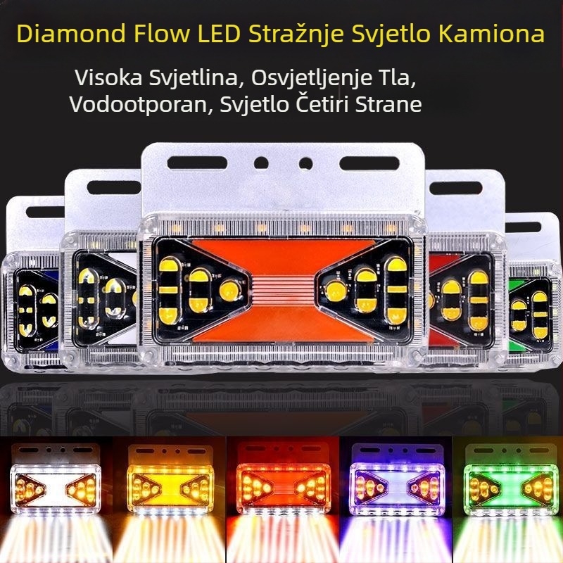 LED bočna svjetiljka za kamione, 12V/24V, 10W, PC kućište, za velike kamione i poluprikolice