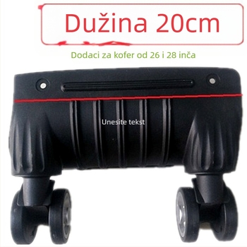 Kotači za prtljagu - jednoplošna konstrukcija, amortizacija udaraca, univerzalna kompatibilnost, ABS materijal