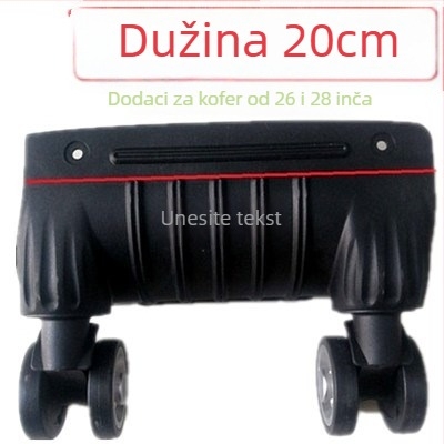 Kotači za prtljagu - jednoplošna konstrukcija, amortizacija udaraca, univerzalna kompatibilnost, ABS materijal