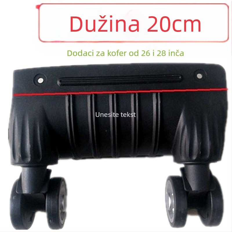 Kotači za prtljagu - jednoplošna konstrukcija, amortizacija udaraca, univerzalna kompatibilnost, ABS materijal