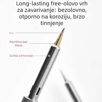 Električno lemilo sa digitalnim zaslonom i kontrolom temperature – DIY skup alata za zavarivanje od nehrđajućeg čelika