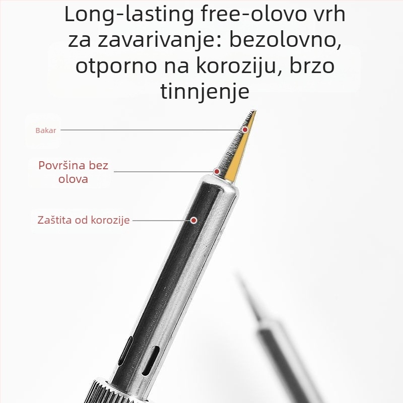 Električno lemilo sa digitalnim zaslonom i kontrolom temperature – DIY skup alata za zavarivanje od nehrđajućeg čelika