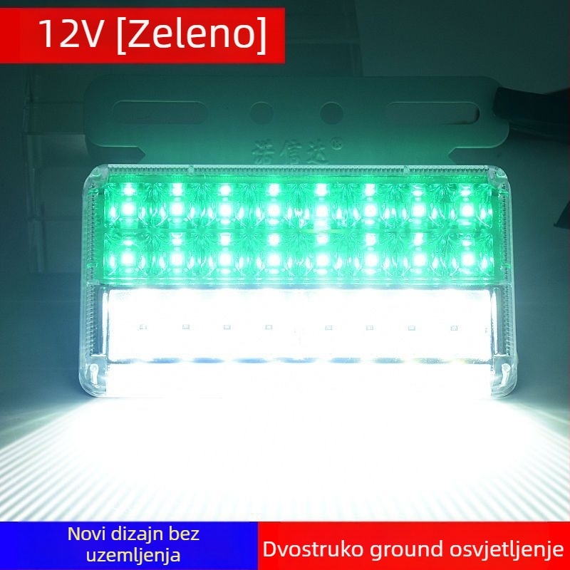 LED bočno svjetlo za kamionsku prikolicu, 12/24V, IP68 vodootporno, dvostruko-red LED, kućište od PC, vijek trajanja 50 000 h