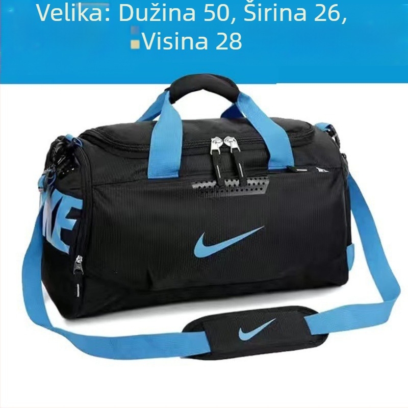 Unisex putna crossbody torba, poliester materijal, otporna na habanje, kapacitet do 20 L, pogodna za rekreacijska putovanja