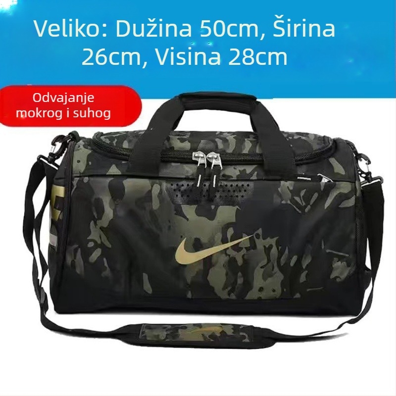 Unisex putna crossbody torba, poliester materijal, otporna na habanje, kapacitet do 20 L, pogodna za rekreacijska putovanja