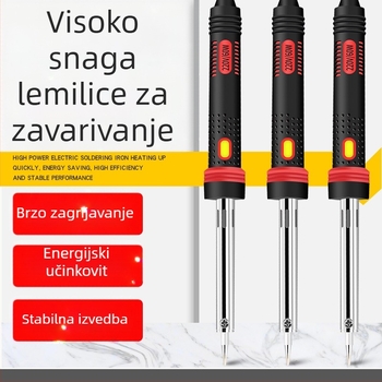 MMHJ Lemilica za lemljenje, električna, 80–300W, 220V, ploski vrh, plastična drška, bezolovni vrh