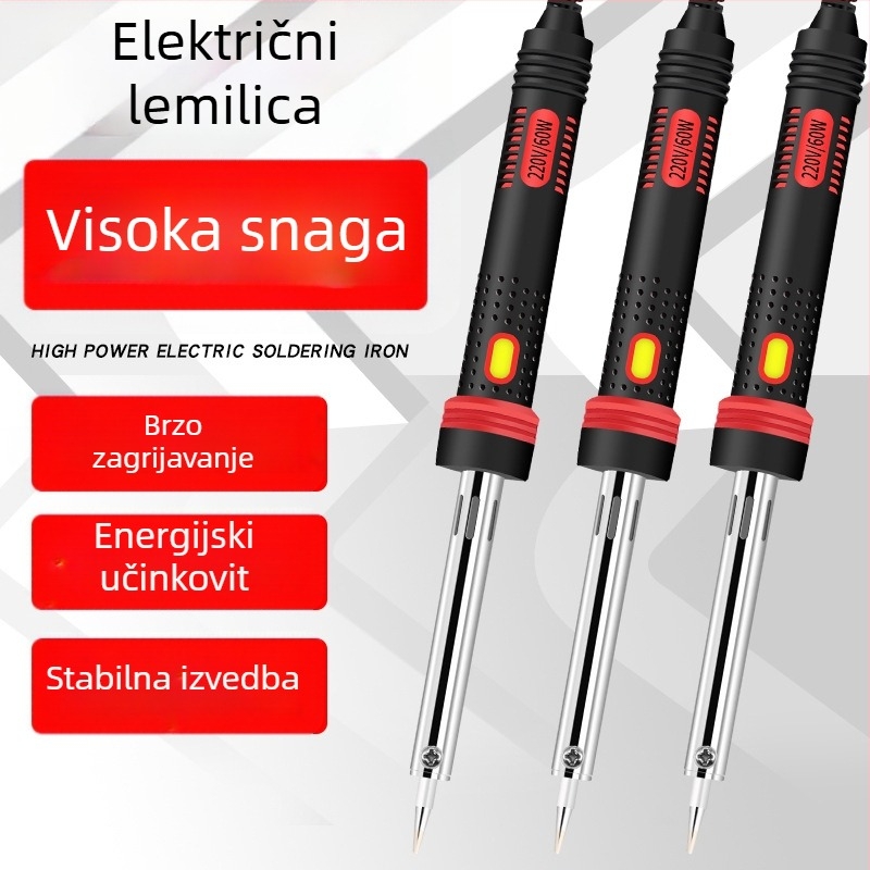MMHJ Lemilica za lemljenje, električna, 80–300W, 220V, ploski vrh, plastična drška, bezolovni vrh