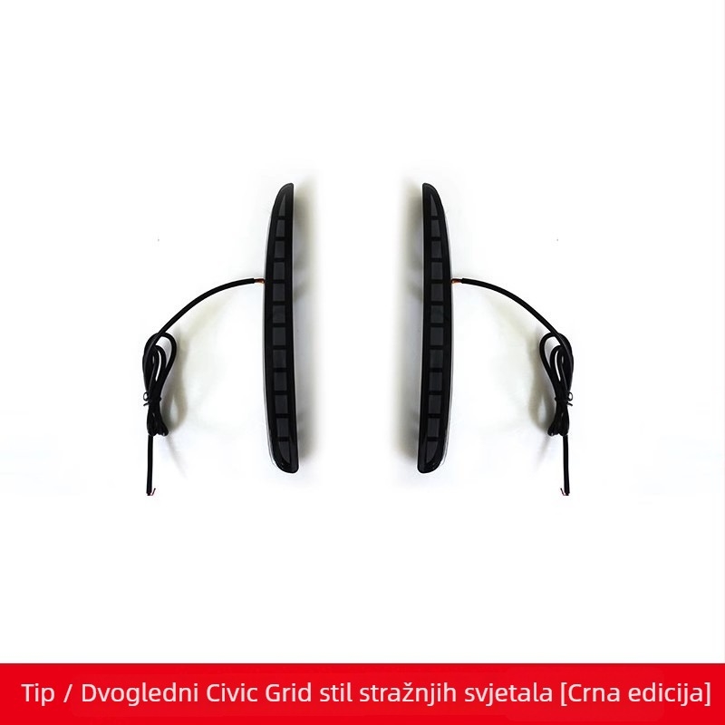 LED L-oblike dnevne svjetiljke za Civic hatchback desete generacije, 24W, marka TYPY