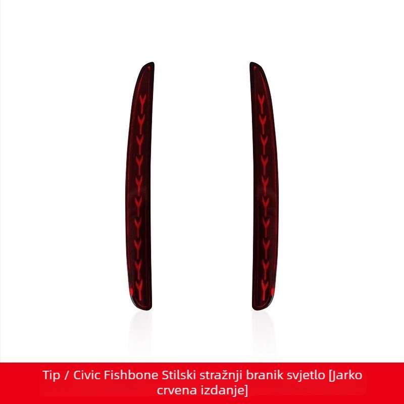 LED L-oblike dnevne svjetiljke za Civic hatchback desete generacije, 24W, marka TYPY