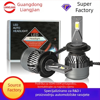 LED farovi za auto i motocikl s integriranim daljinskim i bliskim snopom te svjetlima za maglu (IP68, 12000 lm, 56 W, 12.24 V)