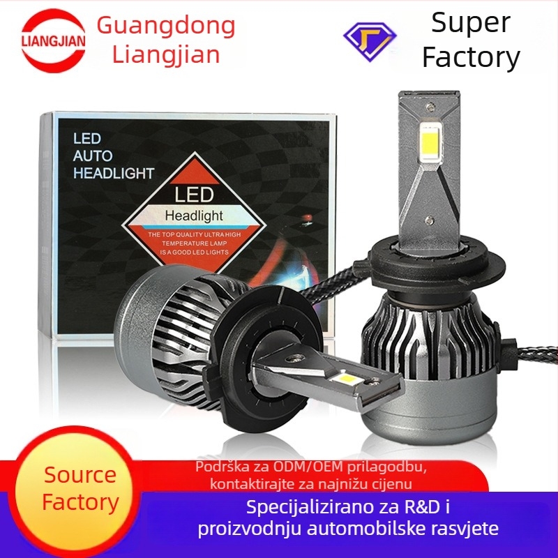 LED farovi za auto i motocikl s integriranim daljinskim i bliskim snopom te svjetlima za maglu (IP68, 12000 lm, 56 W, 12.24 V)