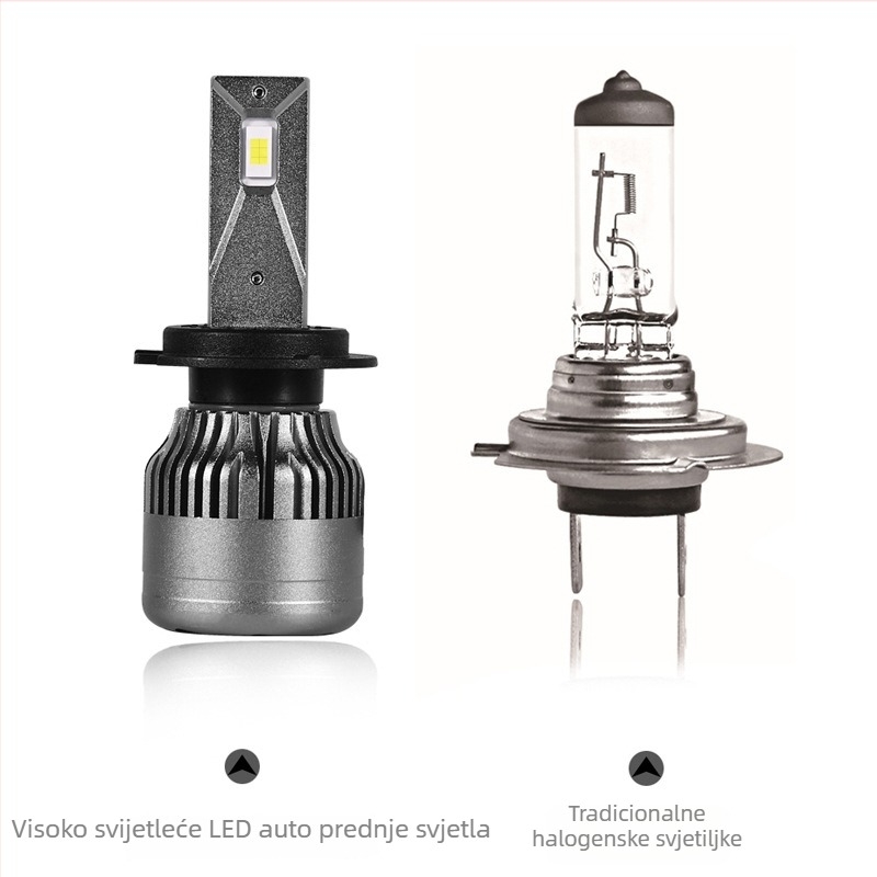 LED farovi za auto i motocikl s integriranim daljinskim i bliskim snopom te svjetlima za maglu (IP68, 12000 lm, 56 W, 12.24 V)