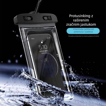 Airbag vodootporna futrola za telefon – PVC, unisex, za odrasle, za plivanje i vodene aktivnosti