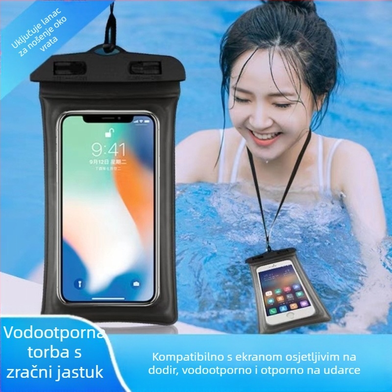 Airbag vodootporna futrola za telefon – PVC, unisex, za odrasle, za plivanje i vodene aktivnosti