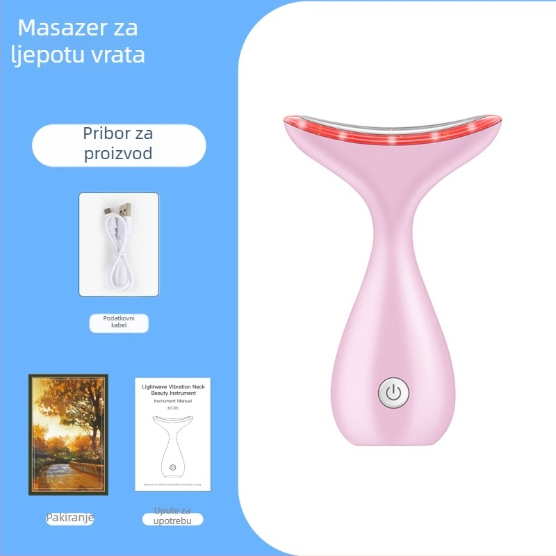 Uređaj za njegu vrata s vibracijskim masažnim i fotonskom njegom – mikrostruja; USB punjenje; kućna uporaba