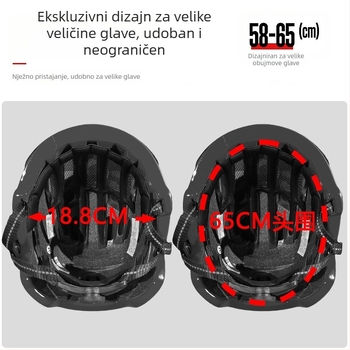 MOON kaciga za bicikl s integriranim naočalama – unisex, za odrasle, PC EPS, otisnut logo