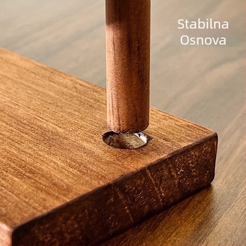 Držač za ogrlice od drveta, stolni, višestruki kuka, jednostruki stalak za izlaganje nakita
