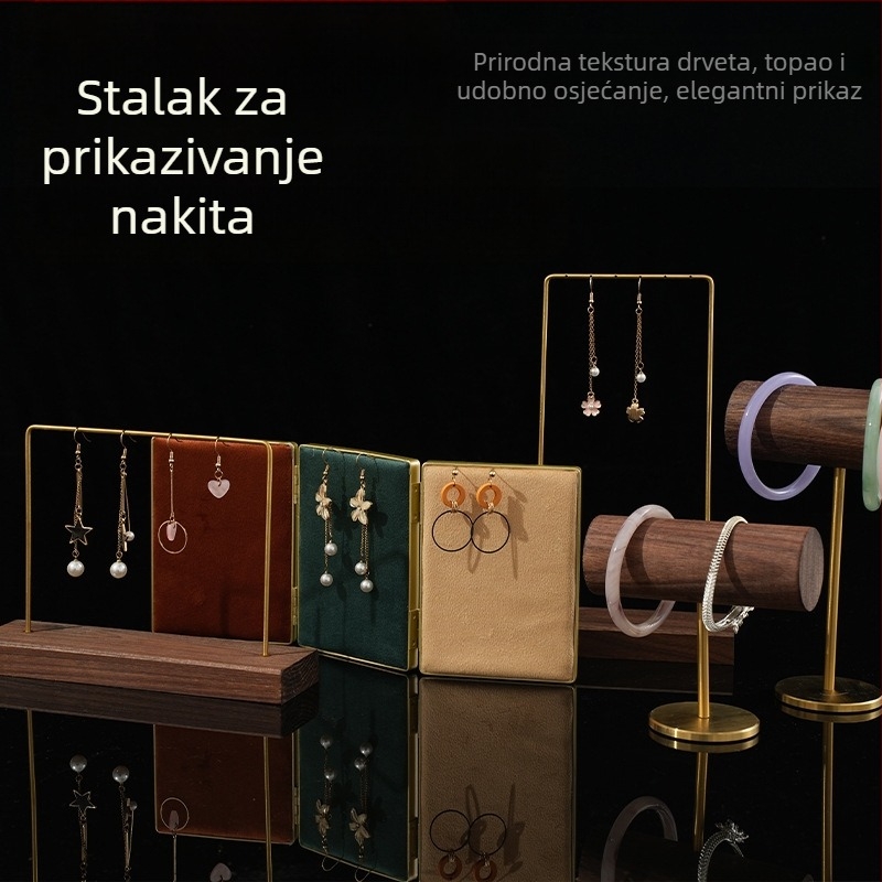 Drveni višefunkcionalni stalak za nakit – vertikalno sklapanje izložak, skandinavski stil, drvo, jesen 2022