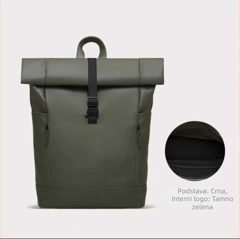 Roll-top vodootporan ruksak, nordijski stil, unisex, za 16-inčni laptop, kapacitet 20–35 L