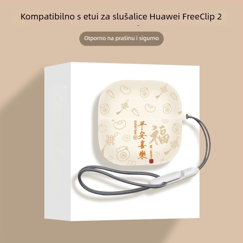 Zaštitna futrola za Huawei FreeClip2 slušalice – TPU, ručna izrada, cartoon stil, mogućnost prilagodbe